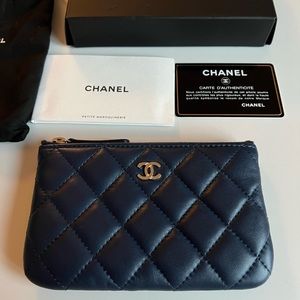 Chanel Quilted mini pouch in Navy